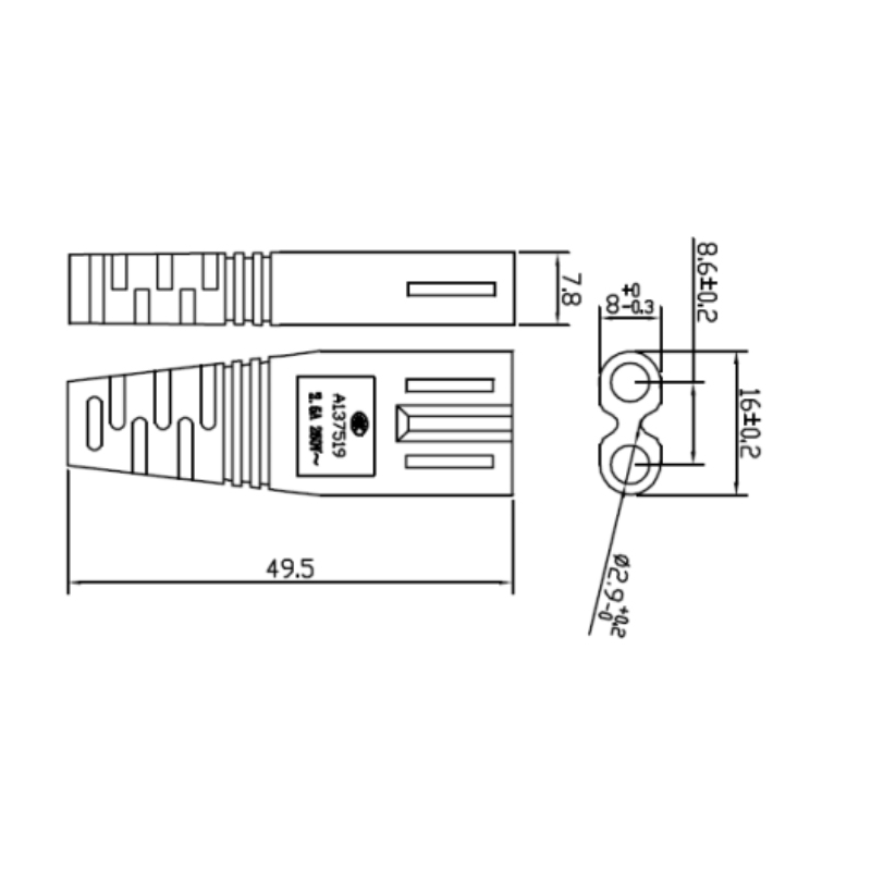 Benutzerdefinierte AC-Netzkabelsätze (China-Standard)