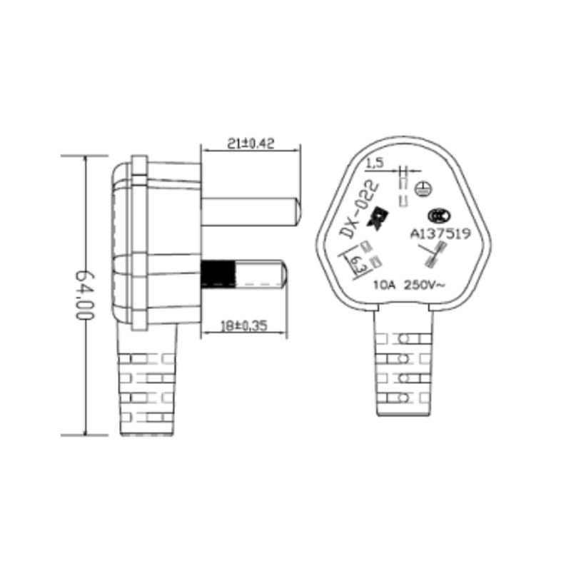 Benutzerdefinierte AC-Netzkabelsätze (China-Standard)