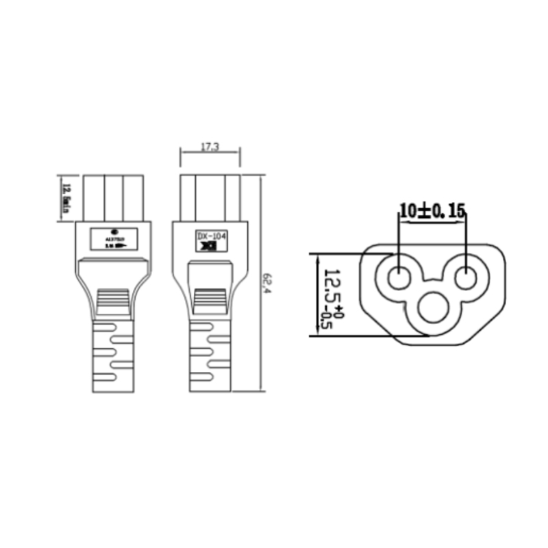 Benutzerdefinierte AC-Netzkabelsätze (China-Standard)