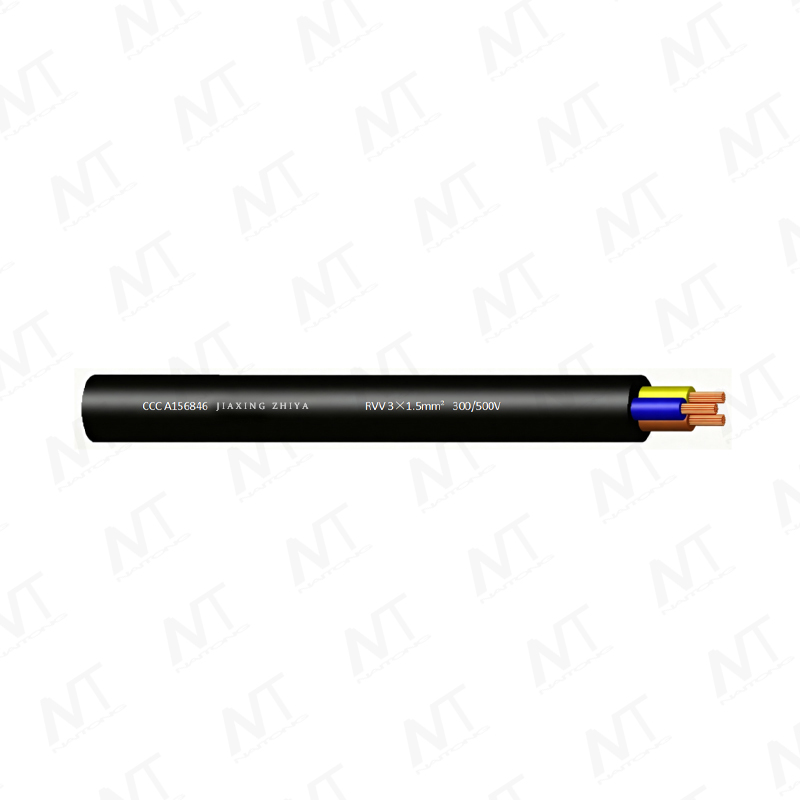 RVV 300 V/500 V Kupferkern Leichter, PVC-isolierter, PVC-ummantelter flexibler Draht