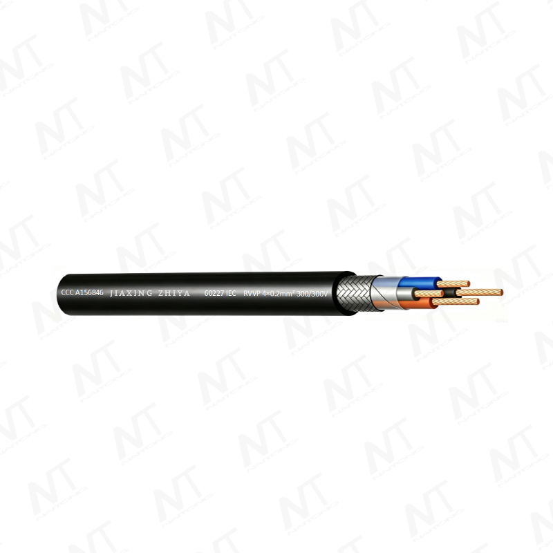 RVVP 300/300 V Kupferkern PVC-isoliertes PVC-ummanteltes gedrehtes Paar flexibler Draht