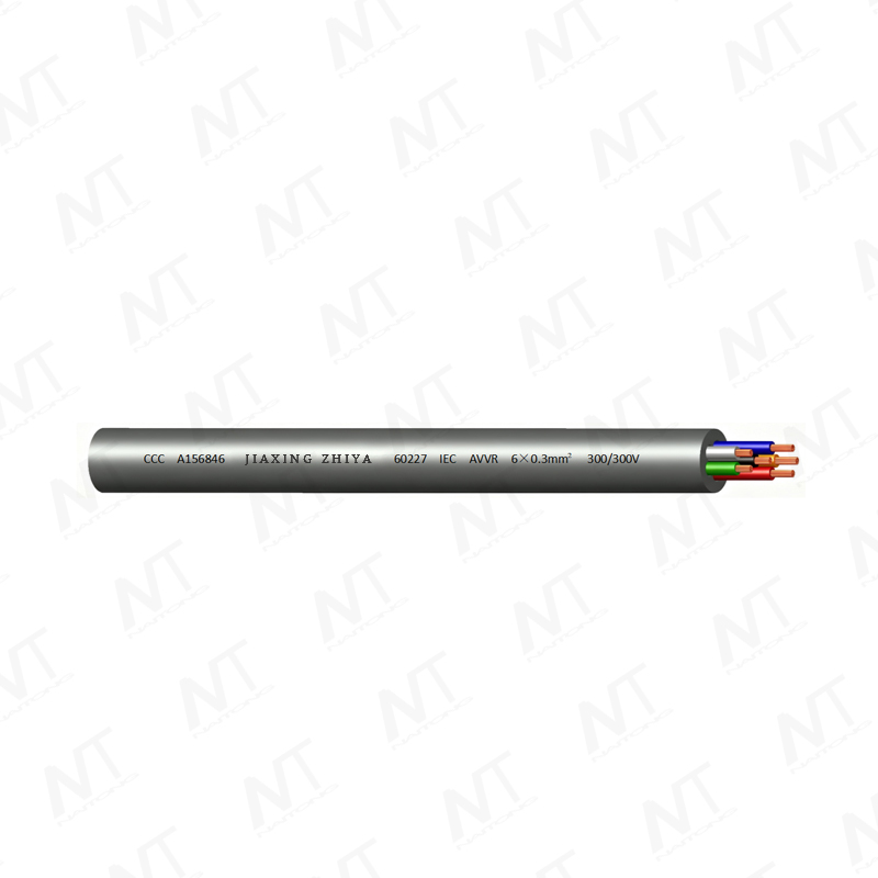 AVVR 300/300 V Kupferkern Leichtes PVC Isoliertes PVC Mehrkern Flexibler ummantelter Draht