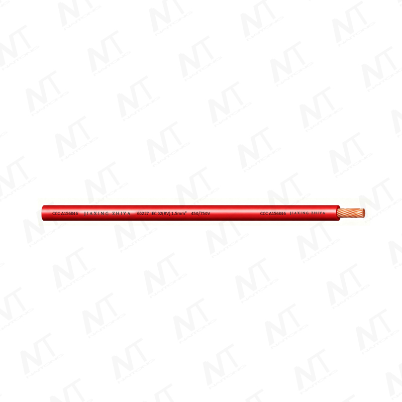 60227 IEC 02（RV) 450/750V Einkerniger flexibler, unvermantelter Draht