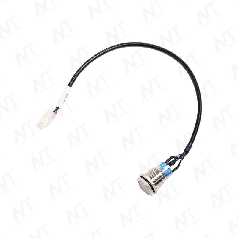 16 mm selbstrückstellender, metallbeleuchteter Druckknopfschalter für XH3P-Anschlusskabelbaum