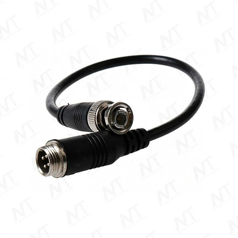 SMA-zu-MCX-HF-Koaxialkabel (RG178 versilbertes Koaxialkabel) / BNC-zu-M12-industrieller wasserdichter Koaxial-Signalkabelbaum