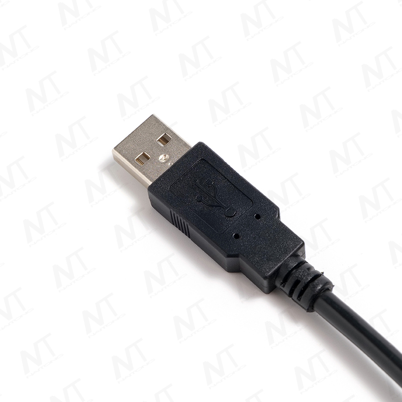 USB-EMI-Datenkabel mit zwei Ferritringen von Stecker zu Stecker