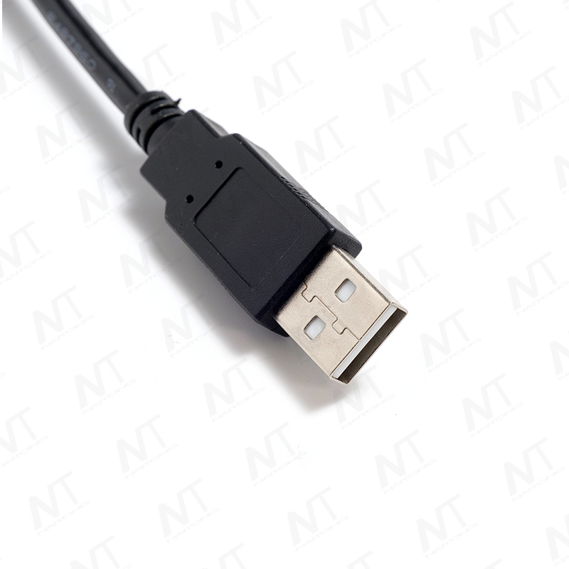 USB-EMI-Datenkabel mit zwei Ferritringen von Stecker zu Stecker
