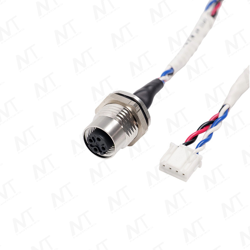 M12 Wasserdichter Sensoradapter-Kabelbaum für die Panelmontage für Männer/Frauen