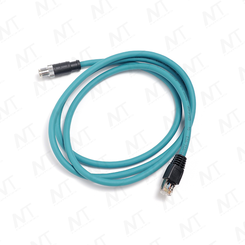 RJ45 bis M12 Rundkabel für Industrie-Ethernet / Kabel für medizinische Geräte