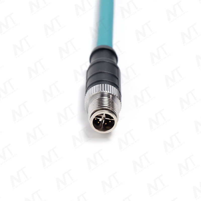 RJ45 bis M12 Rundkabel für Industrie-Ethernet / Kabel für medizinische Geräte