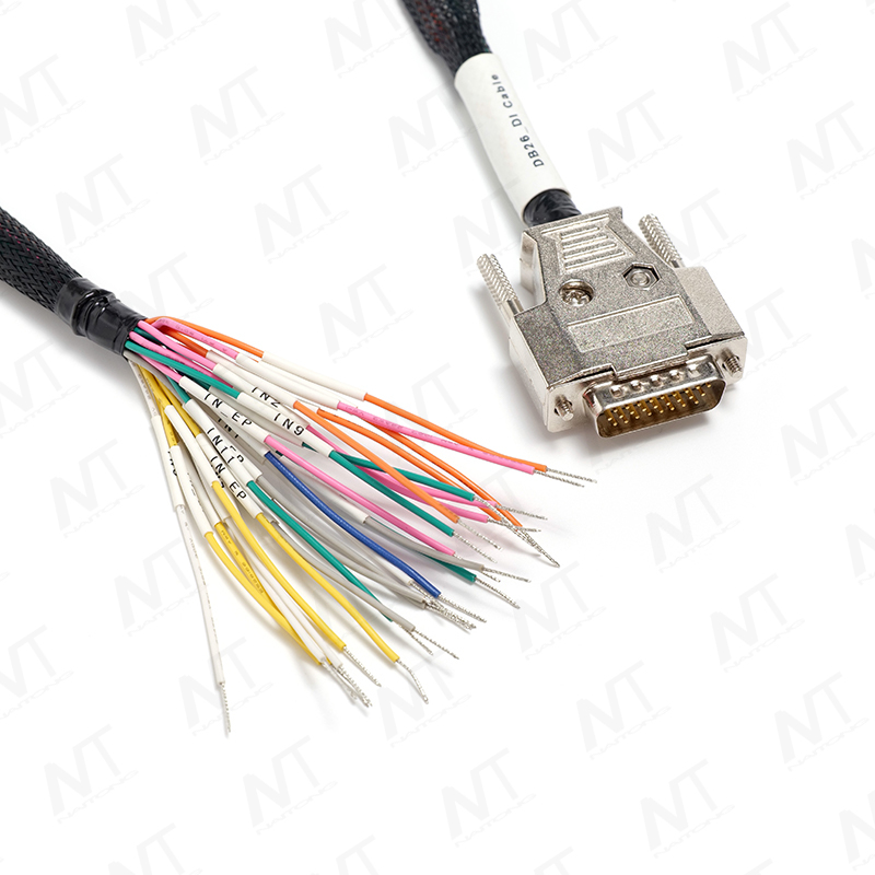 Mehrkern-Signalkabelbaum DB25 für medizinische Geräte (D-Sub25 für fliegende Leitungen)