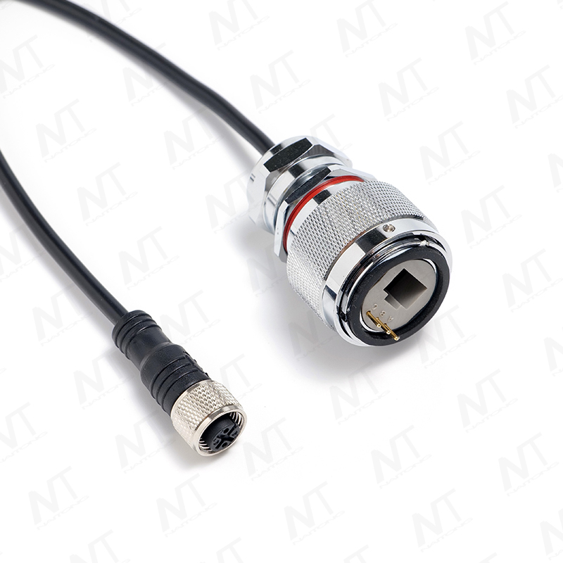 Signalkabelbaum mit wasserdichtem Fluganschluss an RJ45 + 3-poliger Strom-/Medizingerätekabelbaum