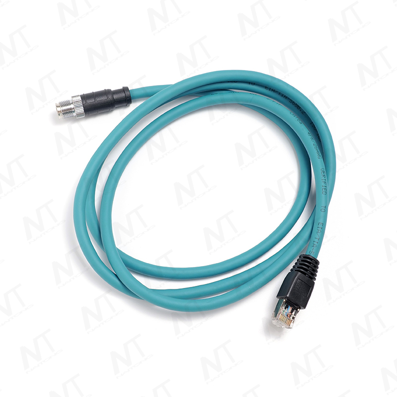 Kabelbaum für industrielle Ethernet-Medizinprodukte (Rundluftfahrtstecker RJ45 bis M12)