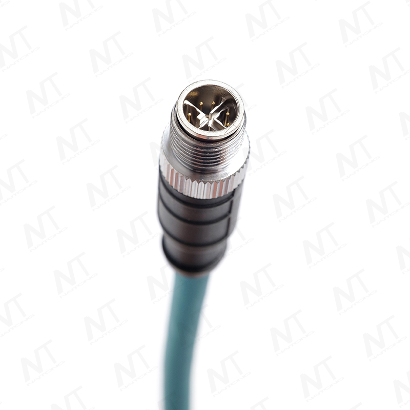 Kabelbaum für industrielle Ethernet-Medizinprodukte (Rundluftfahrtstecker RJ45 bis M12)