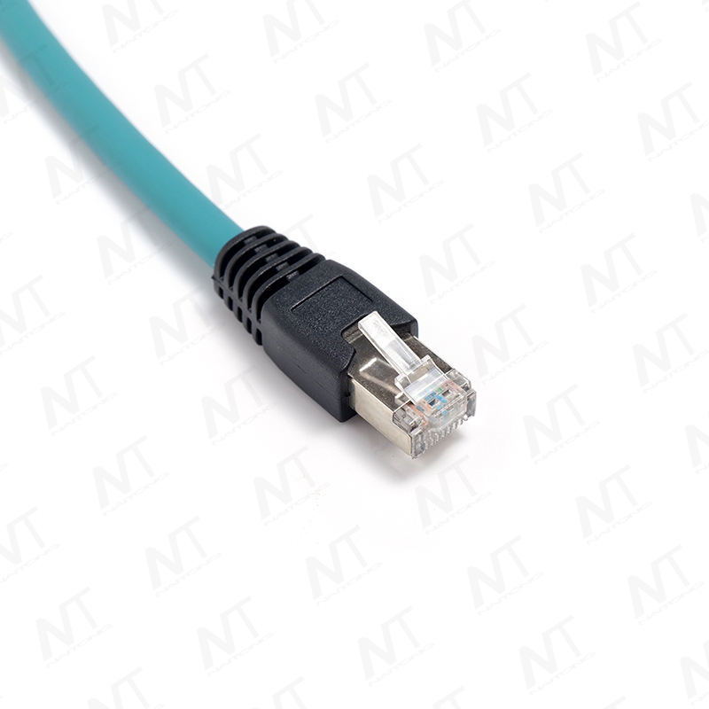 Kabelbaum für industrielle Ethernet-Medizinprodukte (Rundluftfahrtstecker RJ45 bis M12)